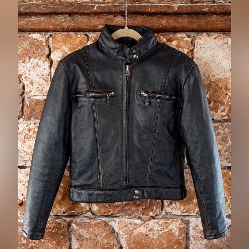 🔥 Vintage Jamin Leather Moto Jacket - Minimal Wear | Heavyweight Genuine Leather